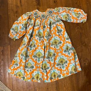 Smocked Fall Dress, Size 4, excellent Condition